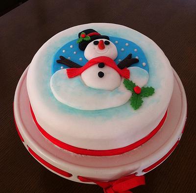 Snowman - Cake by Ritsa Demetriadou