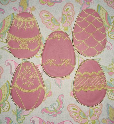 Easter egg cookies - Cake by Norma Angelica Garcia
