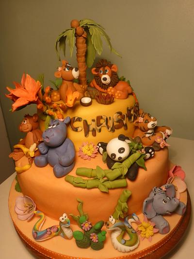 Jungle cake - Cake by eMillicake