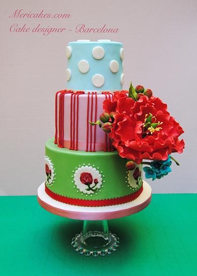 Vintage wedding cake - Cake by Mericakes