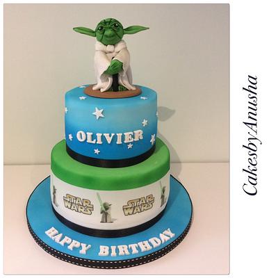 Star Wars Yoda. - Cake by CakesbyAnusha