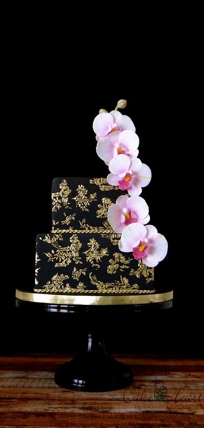 Black & Gold Toile - Cake by Cake Heart