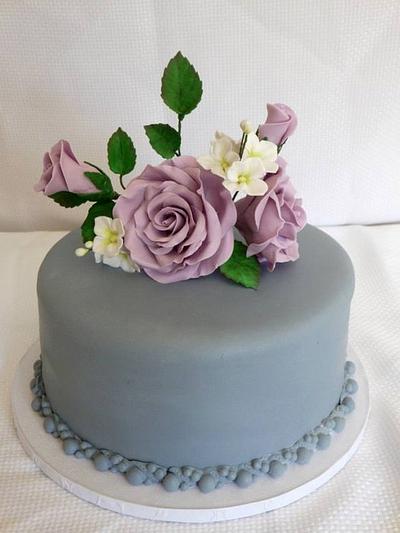 Lavender roses - Cake by Justsweet
