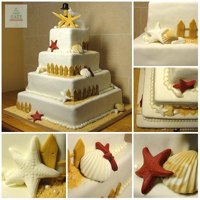 Wedding Beach Cake - Cake by CakeCakeCake