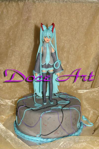 Hatsune Miku cake - Cake by Magda Martins - Doce Art