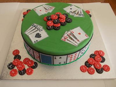 Poker Birthday Cake - Cake by David Mason
