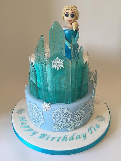 Elsa's Ice Castle  - Cake by The Chocolate Bakehouse