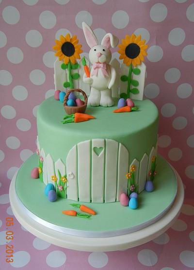 Easter Bunny Cake - Cake by BlissfulCakeCreations