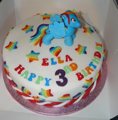Big My little pony with Rainbow Dash - Cake by Krazy Kupcakes 