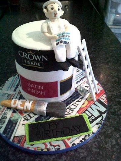 painter and decorator, - Cake by lillybellscakes
