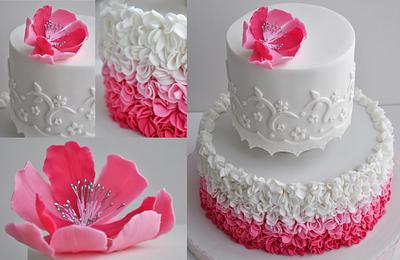Pink flower - Cake by CakesVIZ