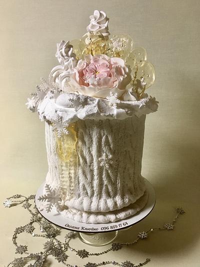 Winter rose - Cake by Oksana Kliuiko