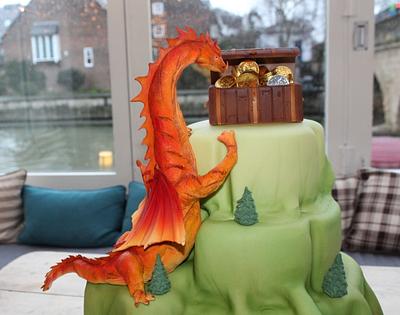 A Dragon Wedding Cake - Cake by Erika Cakes