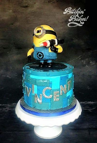 kickass Minion for a communion  - Cake by fitzy13