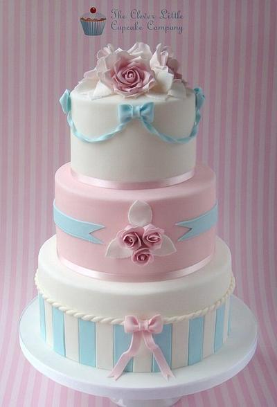 Pastel Wedding Cake - Cake by Amanda’s Little Cake Boutique