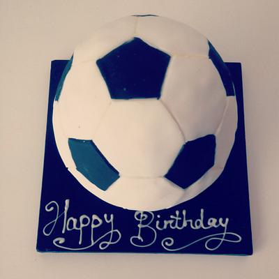 3d football cake - Cake by Andrea Simmons