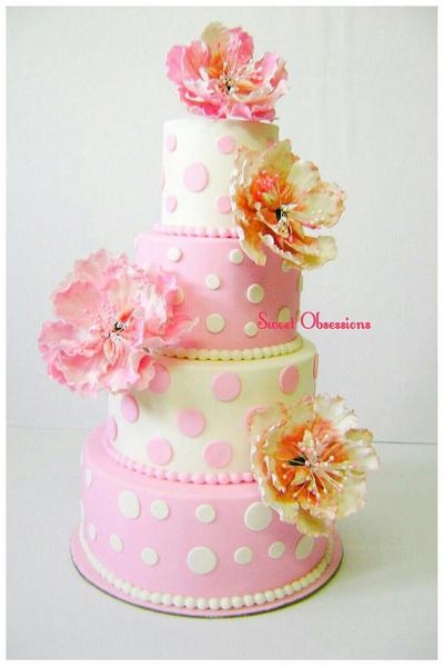 All Pastel-Polka Dots  - Cake by Sweet Obsessions by Tanya Mehta 