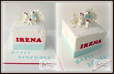 Winter Wonderland (Polar Bear) Cake - Cake by Glorious Delights
