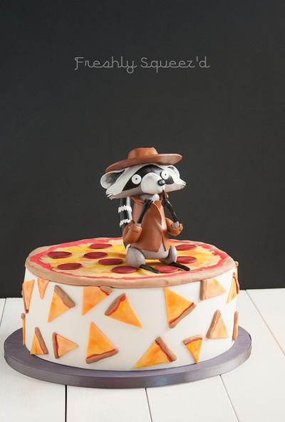 "Secret Pizza Party" Cake  - Cake by Letterpress Bakery