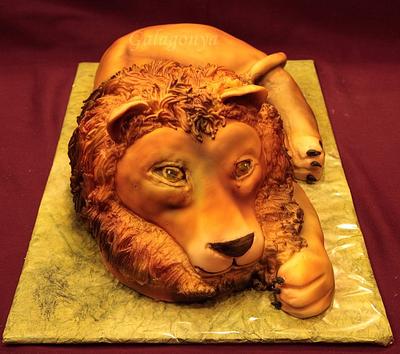 3D Lion Cake - Cake by Galagonya