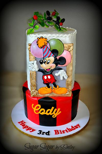 Mickey Mouse Cake for Cody - Cake by Sandra Smiley