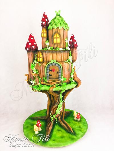 THE MAGICAL WORLD OF FAIRY HOUSES Birthday cake  - Cake by Marias-cakes