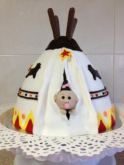 Pocahontas themed Baby Shower - Cake by CakesbyCorrina