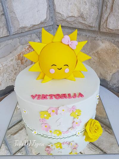Sunshine fondant bday cake - Cake by TorteMFigure