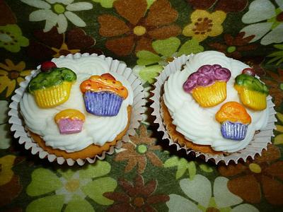 Cupcake on a Cupcake - Cake by Cherie Permalino