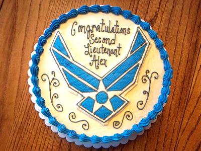 Air Force Buttercream Transfer - Cake by Amy