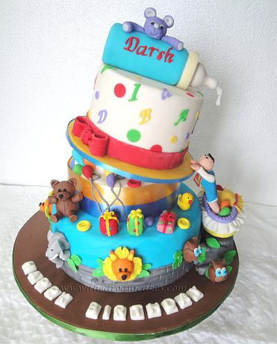 Baby Bottle2 dz Cupcake Cake - We Create Delicious Memories - Oakmont Bakery