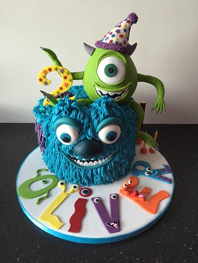 Monsters inc cake - Cake by Donnajanecakes 