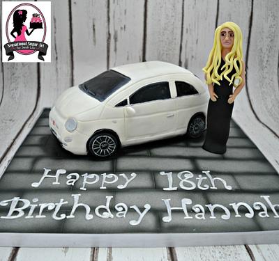 Fiat 500 and figure - Cake by Sensational Sugar Art by Sarah Lou