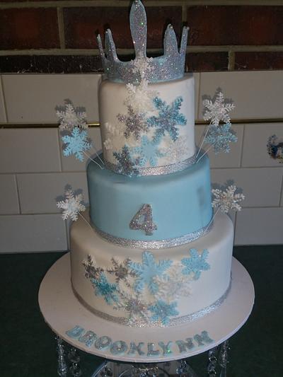 frozen theme cake - Cake by Helen's cakes 