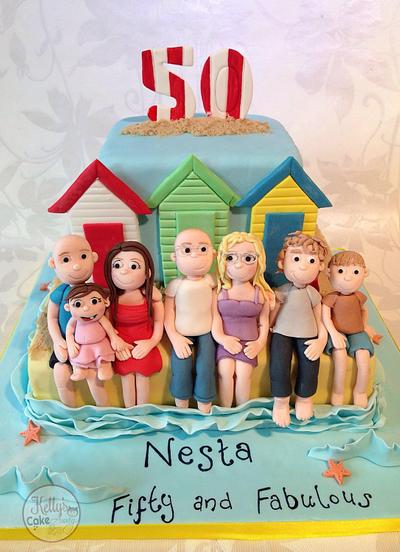 Beach theme for Nesta - Cake by Kelly Hallett
