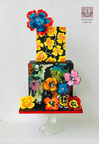 Sugar art for Autism Awareness - Cake by Expressions Cake Art (Su)
