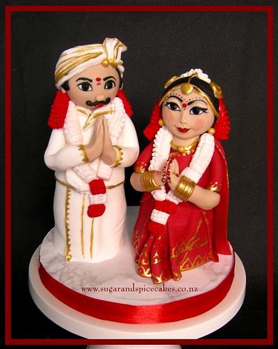 Indian Wedding Dolls - Cake by Mel_SugarandSpiceCakes
