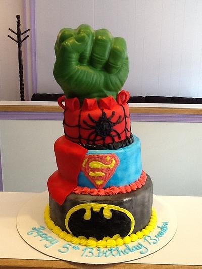 Superhero Cake - Cake by Stephanie