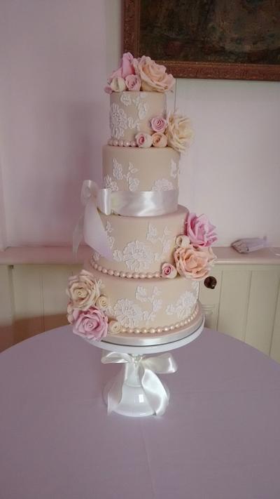 Romantic Pastels - Cake by Cakes by Nina Camberley