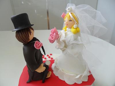 Wedding Anniversary cake topper - Cake by Clara