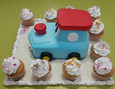 Toy Car Replica in Cream - Cake by Michelle's Sweet Temptation