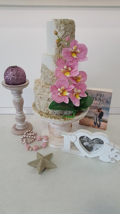 Wedding cake with sugar orchid. - Cake by Torturi Mary
