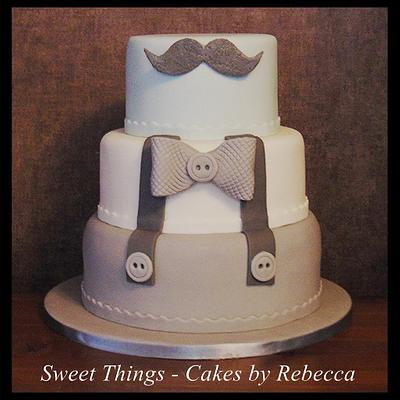 dapper christening cake - Cake by Sweet Things - Cakes by Rebecca
