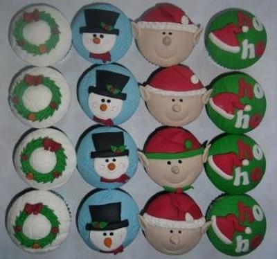 christmas cupcakes - Cake by Astried