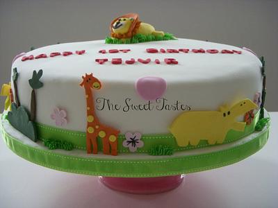 Animal themed birthday cake - Cake by thesweettastes