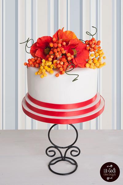 Red poppies - Cake by La Sodi Cake Design