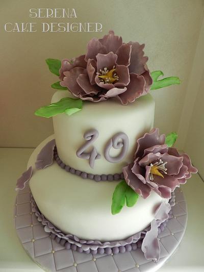 Peonia's birthday cake - Cake by Serena
