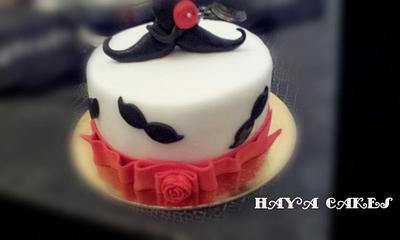 mustache cake - Cake by haya