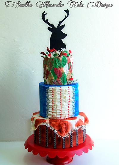 A Texan themed wedding cake - Cake by Savitha Alexander