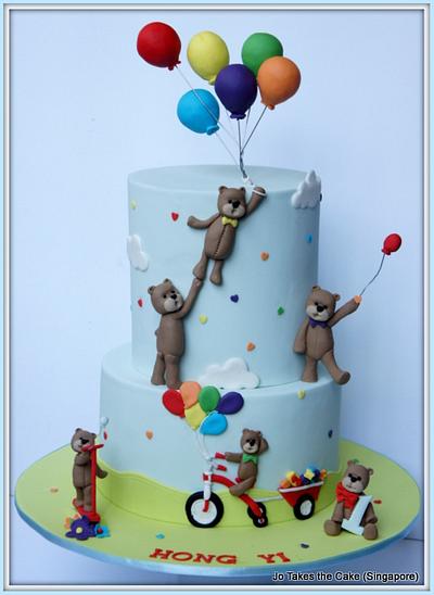 Teddy Bear & Balloons - Cake by Jo Finlayson (Jo Takes the Cake)